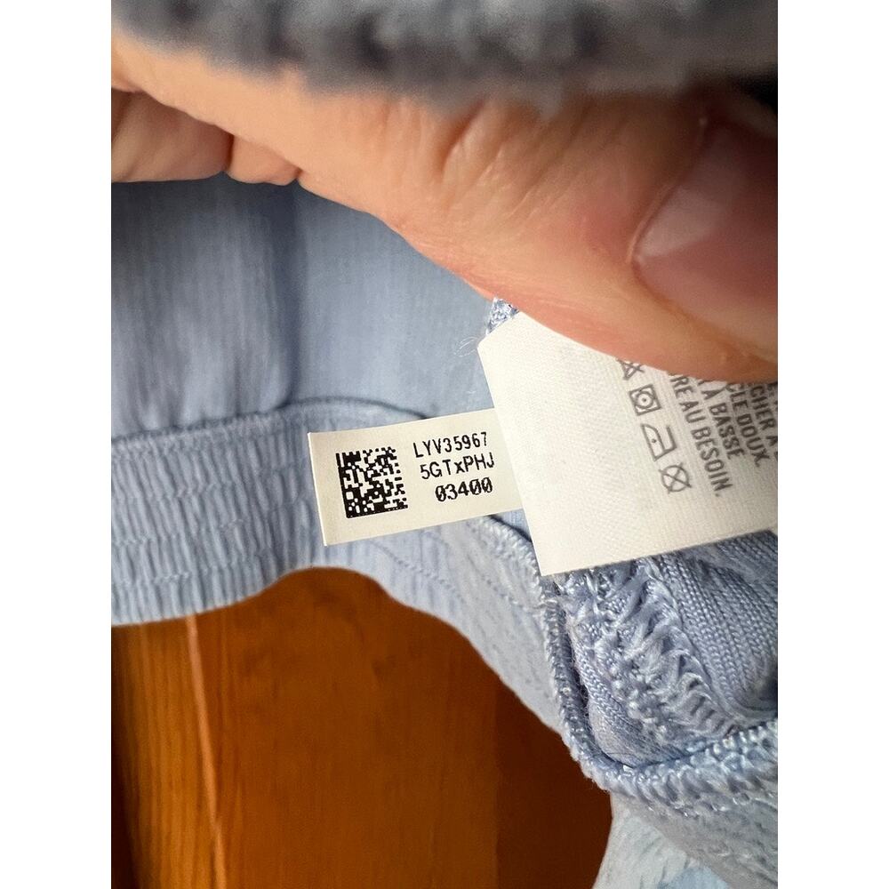 Aerie Women's Groove On Velour Corduroy Cropped Zip-Up Jacket Light Blue Size XL - Picture 9 of 11